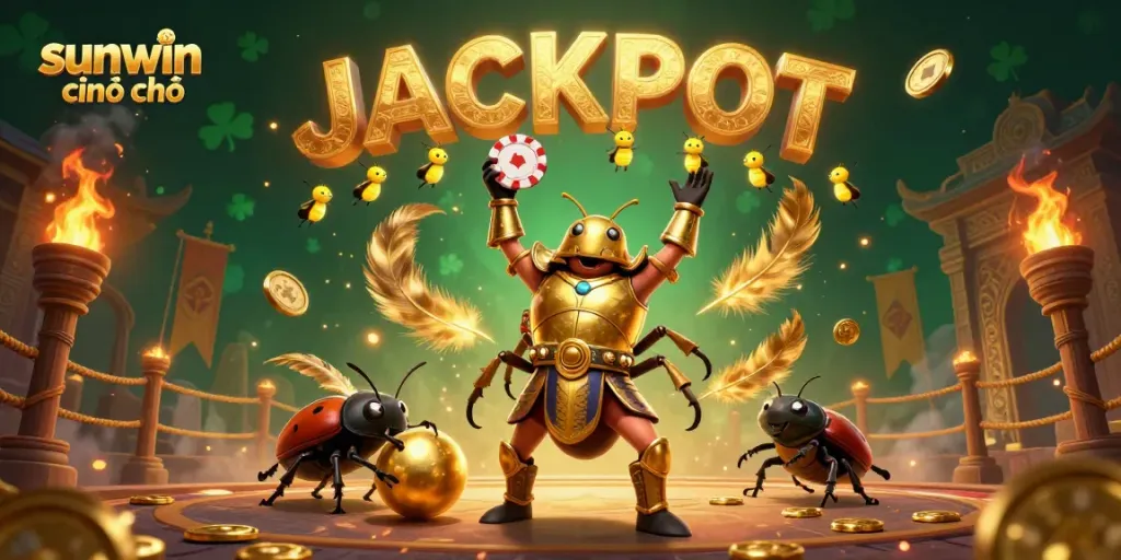 Win big with sunwin chính chủ in a vibrant, action-packed casino scene illustrating victory and rewards.