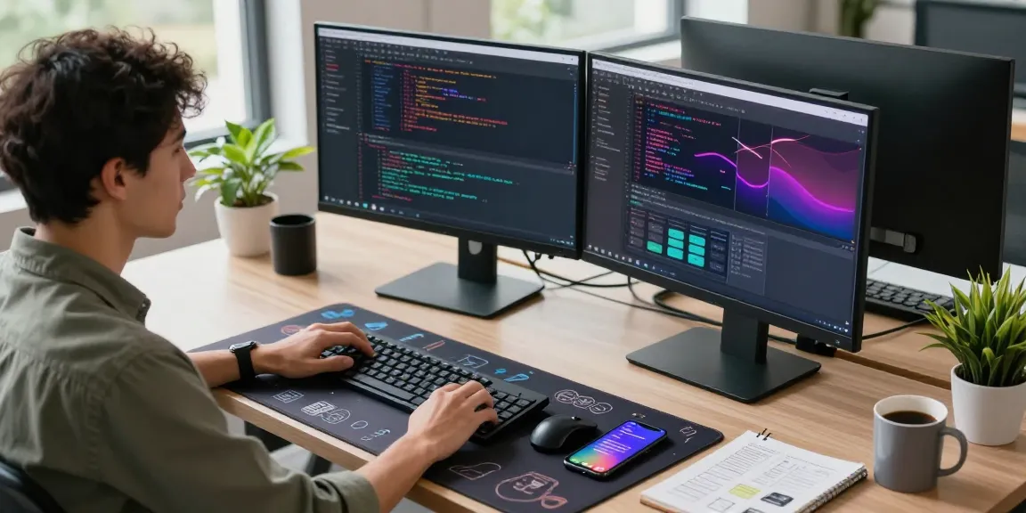 Download Telegram on a sleek modern workspace, highlighting advanced coding and app development.