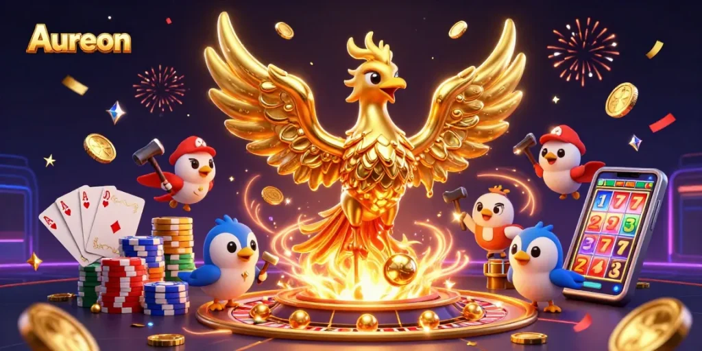 Aureon Casino offers an exciting gaming experience with thrilling golden games and engaging casino elements.