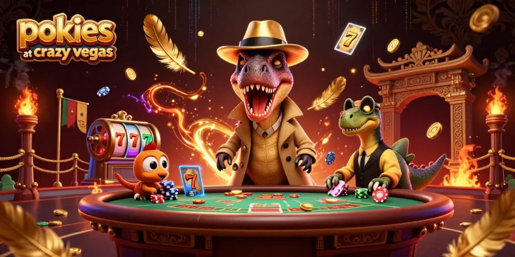 Experience thrilling gameplay with pokies at crazy vegas featuring exciting characters and slot reels.
